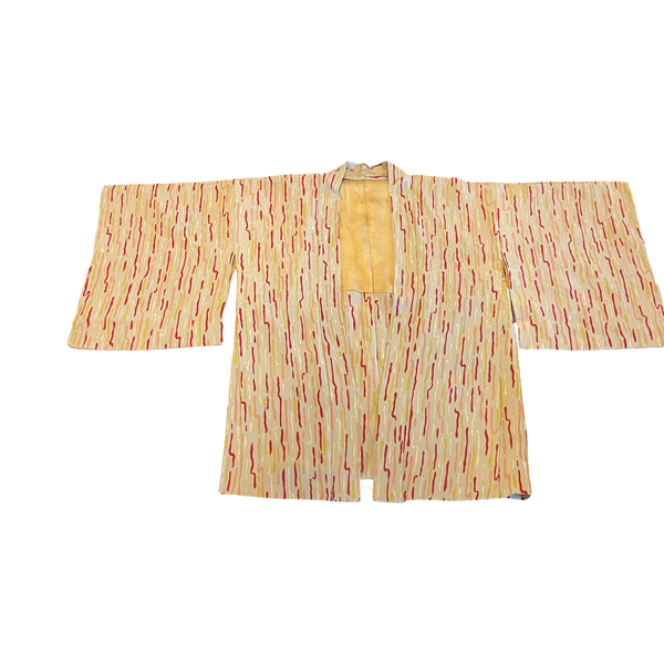 Japanese vintage silk haori /jacket contemporary abstract
