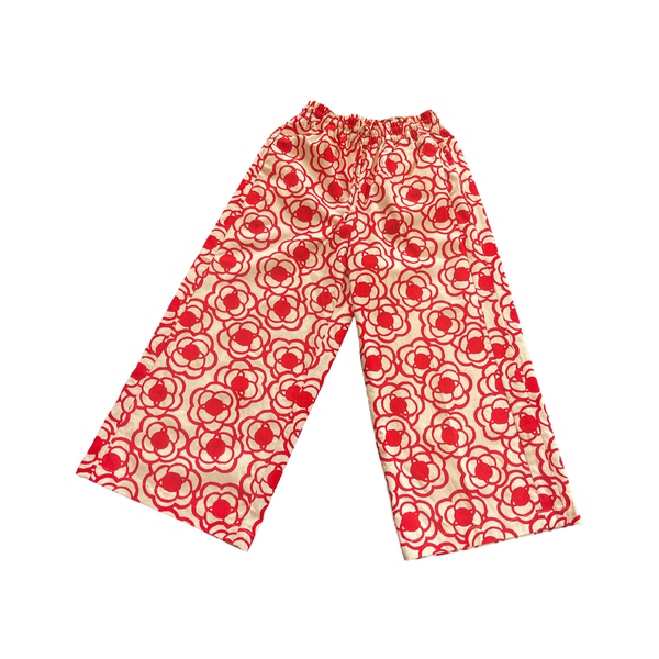 PS01 Pull on trousers red + white
