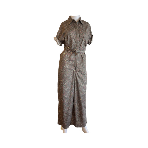 JS02 cotton jumpsuit grey +pink paisley