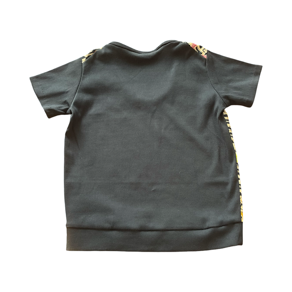 Batik tee top T 760 muti coloured organic motifs