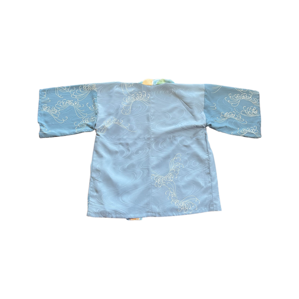 Shades of blue short kimono