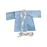 Shades of blue short kimono
