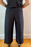 7/8 japanese black cotton  Pants P082