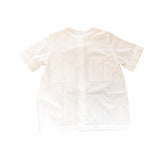 Oversized cotton seersucker collarless shirt