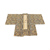 Japanese vintage silk haori /jacket- country scene on natural silk