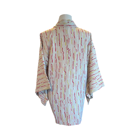 Japanese vintage silk haori /jacket contemporary abstract