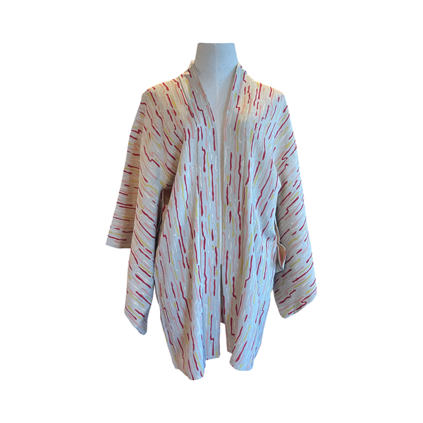 Japanese vintage silk haori /jacket contemporary abstract