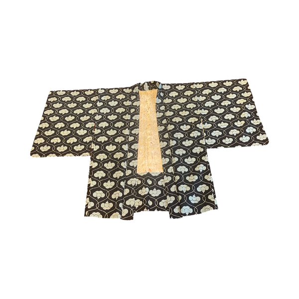 Japanese vintage silk haori /jacket- blue ume