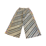 PS01 Pull on cotton batik trousers maze +floral
