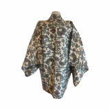 Japanese vintage Meisen  silk haori - Peacock