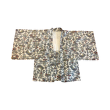 Japanese vintage Meisen  silk haori - Peacock