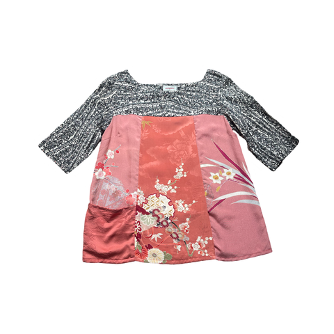 Vintage Kimono Tunic Dress D244