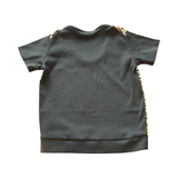 Batik tee top T 760 muti coloured  organic motifs