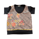 Batik tee top T 760 Multi coloured floral