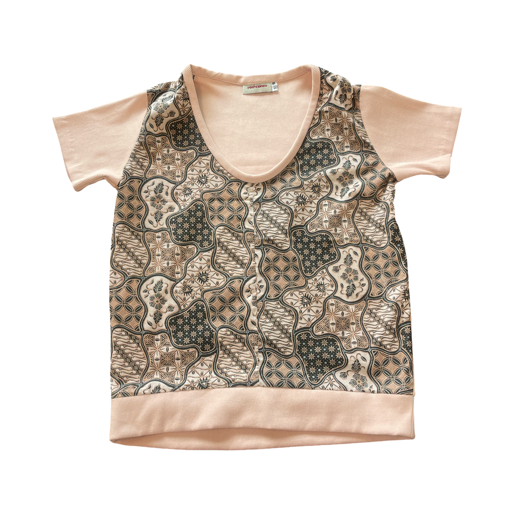 Batik tee top T 760 pale pink