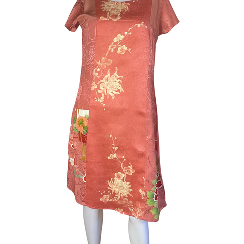 Vintage Kimono Tunic Dress D244