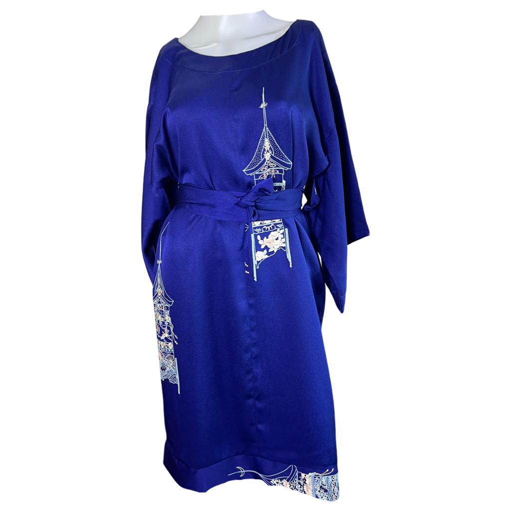 Silk Kimono Dress small
