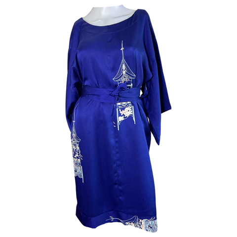 Silk Kimono Dress small